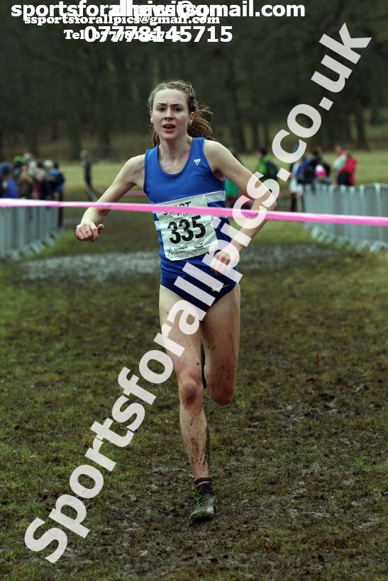 Senior women, 2018 Northern Cross Country Champs., Harewood House, Leeds. Photo: David T. Hewitson/Sports for All Pics